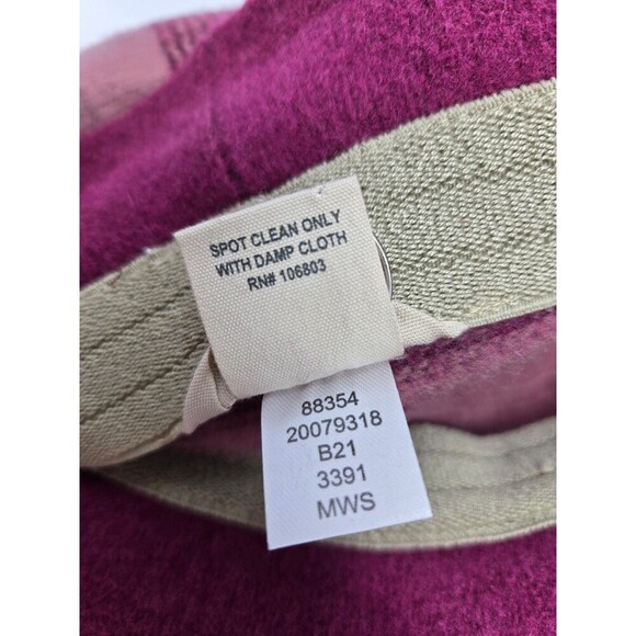 DULUTH TRADING CO MAUVE MAROON OMBRE STRIPE WOOL BLEND BUCKET HAT WOMEN M COZY - Picture 11 of 12